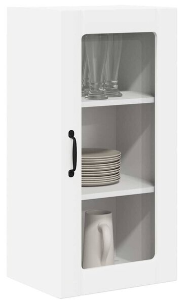 VidaXL Konyhaszekrény polcokkal 2 pcs Fehér 40 x 31 x 80 cm Faanyag