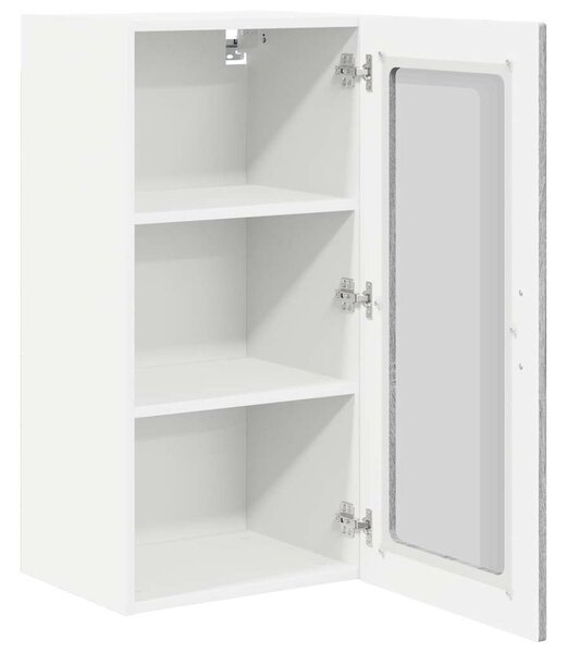VidaXL Fali üveges szekrény PORTO 2 pcs Szürke Sonoma 40 x 31 x 80 cm