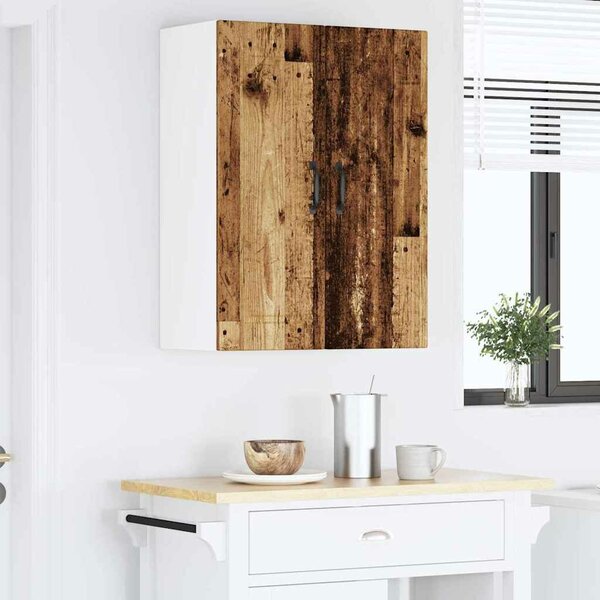 VidaXL Konyhaszekrény polcokkal 2 pcs Öreg fa 30 x 31 x 80 cm Faanyag