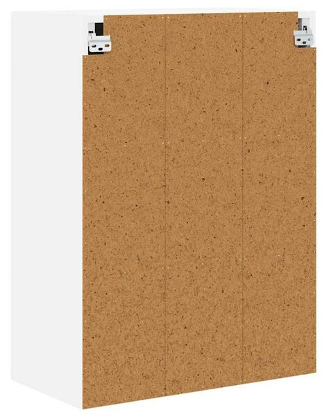 VidaXL Fali Szekrény PORTO Magas Fényű Fehér 60 x 31 x 80 cm Faanyag