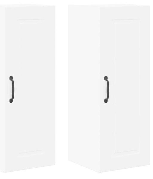 VidaXL Konyhaszekrény polcokkal 2 pcs Fehér 30 x 31 x 80 cm Faanyag