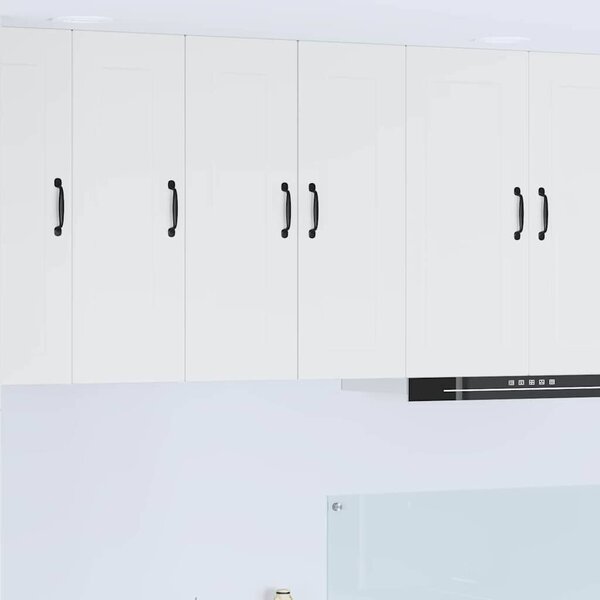 VidaXL Konyhaszekrény polcokkal 2 pcs Fehér 30 x 31 x 80 cm Faanyag