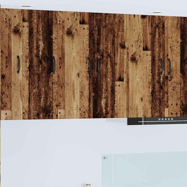 VidaXL Konyhaszekrény polcokkal 2 pcs Öreg fa 30 x 31 x 80 cm Faanyag