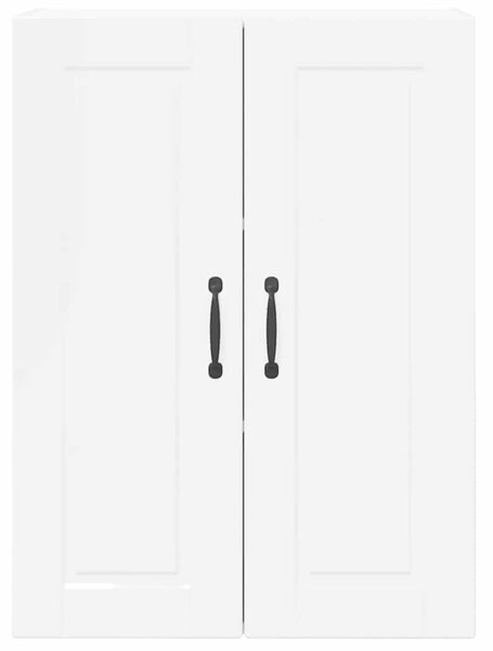VidaXL Fali Szekrény PORTO Magas Fényű Fehér 60 x 31 x 80 cm Faanyag