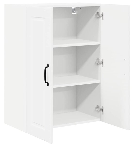 VidaXL Fali Szekrény PORTO Magas Fényű Fehér 60 x 31 x 80 cm Faanyag