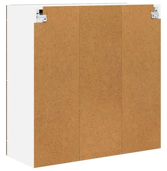 VidaXL Fali üveges szekrény PORTO Barna Tölgy 80 x 31 x 80 cm Faanyag
