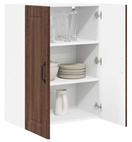 VidaXL Konyhaszekrény polcokkal Barna Tölgy 60 x 31 x 80 cm Faanyag
