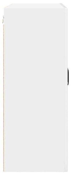 VidaXL Fali üveges szekrény PORTO Magas Fényű Fehér 80 x 31 x 80 cm