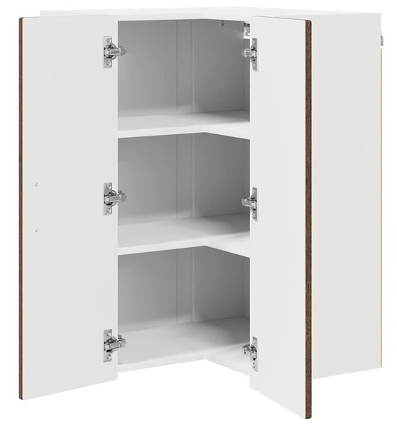 VidaXL Konyhaszekrény polcokkal Barna Tölgy 57 x 57 x 80 cm Faanyag