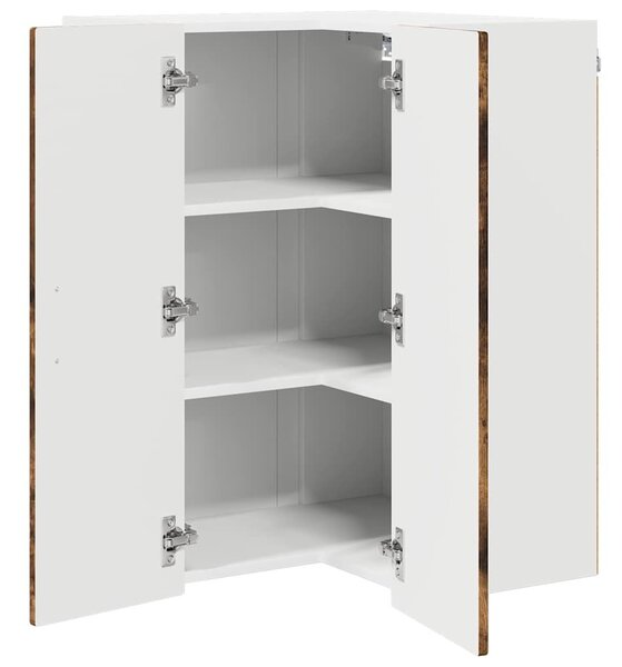 VidaXL Konyhaszekrény polcokkal Füstölt tölgy 57 x 57 x 80 cm Faanyag