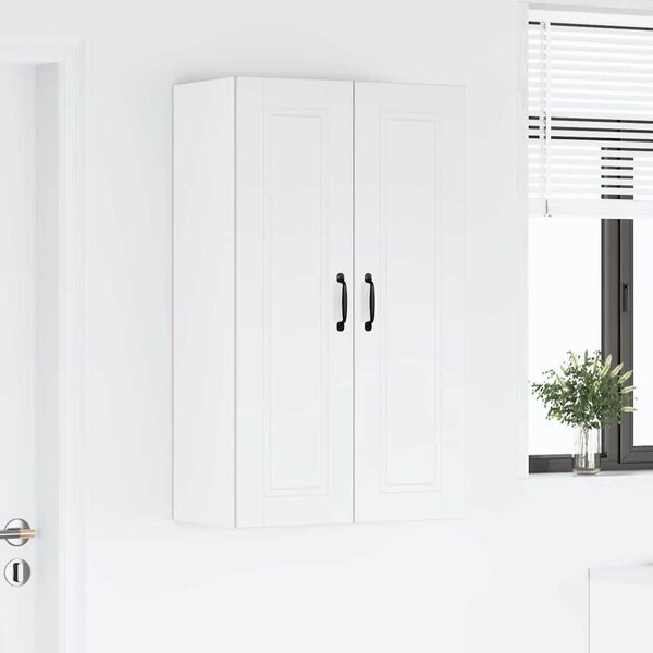 VidaXL Konyhaszekrény polcokkal ajtóval Fehér 60 x 31 x 100 cm Faanyag