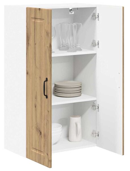 VidaXL Konyhaszekrény polcokkal Artisan tölgy 60 x 31 x 100 cm Faanyag