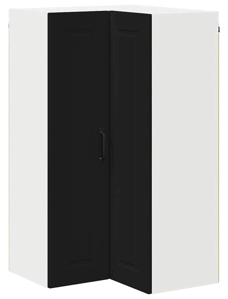 VidaXL Konyhaszekrény polcokkal Fekete 57 x 57 x 100 cm Faanyag