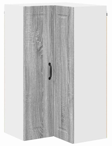 VidaXL Konyhaszekrény polcokkal Szürke Sonoma 57 x 57 x 100 cm Faanyag