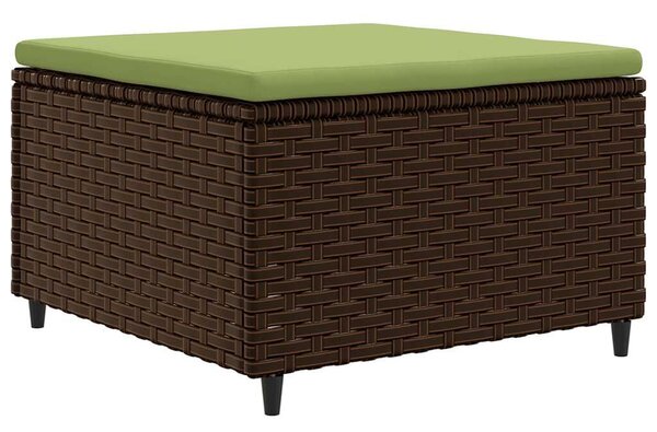 VidaXL 7 részes barna polyrattan kerti ülőgarnitúra párnákkal