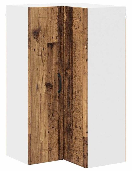 VidaXL Konyhaszekrény polcokkal Öreg fa 57 x 57 x 100 cm Faanyag