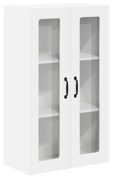 VidaXL Fali üveges szekrény PORTO Fehér 60 x 31 x 100 cm Szerelt Fa