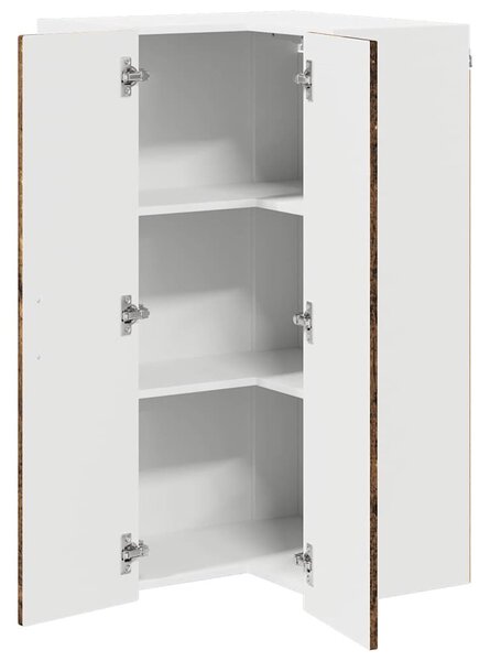 VidaXL Konyhaszekrény polcokkal Öreg fa 57 x 57 x 100 cm Faanyag