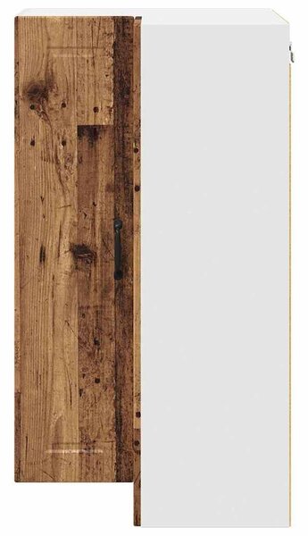 VidaXL Konyhaszekrény polcokkal Öreg fa 57 x 57 x 100 cm Faanyag