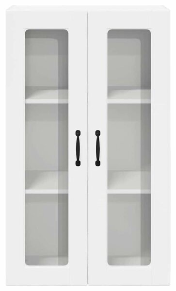 VidaXL Fali üveges szekrény PORTO Magas Fényű Fehér 60 x 31 x 100 cm