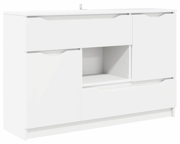 VidaXL Széf fiókkal Fehér 100 x 30 x 65,6 Faanyag