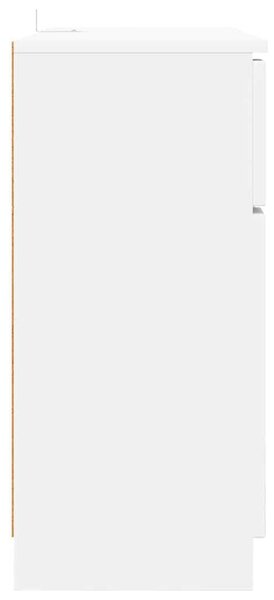 VidaXL Széf fiókkal Fehér 100 x 30 x 65,6 Faanyag