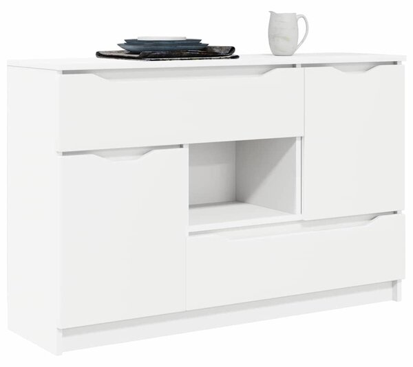 VidaXL Széf fiókkal Fehér 100 x 30 x 65,6 Faanyag