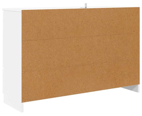 VidaXL Széf fiókkal Fehér 100 x 30 x 65,6 Faanyag