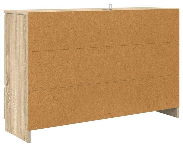 VidaXL Széf fiókkal Sonoma tölgy 100 x 30 x 65,6 Faanyag