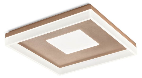 PADS LED mennyezeti lámpa, matt bronz, szatén, matt bronz, 51 cm