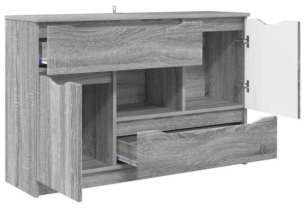 VidaXL Széf fiókkal Szürke Sonoma 100 x 30 x 65,6 Faanyag