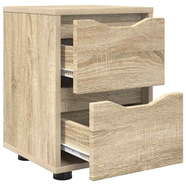 VidaXL Éjjeliszekrények 2 pcs Sonoma tölgy 30,5 x 30 x 43 cm Faanyag