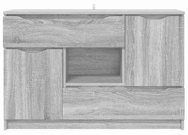 VidaXL Széf fiókkal Szürke Sonoma 100 x 30 x 65,6 Faanyag