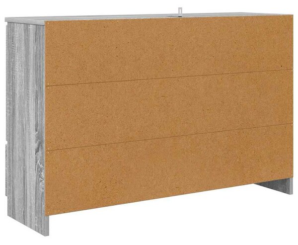 VidaXL Széf fiókkal Szürke Sonoma 100 x 30 x 65,6 Faanyag