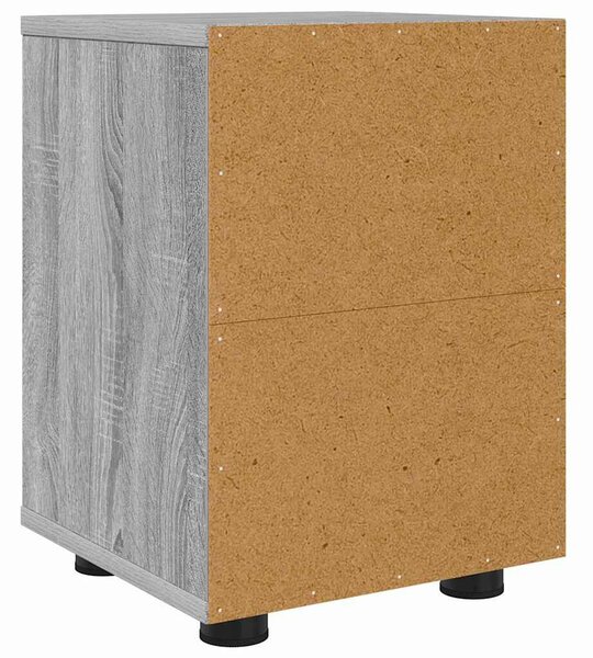 VidaXL Éjjeliszekrények 2 pcs Szürke Sonoma 30,5 x 30 x 43 cm Faanyag