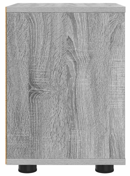 VidaXL Éjjeliszekrények 2 pcs Szürke Sonoma 30,5 x 30 x 43 cm Faanyag