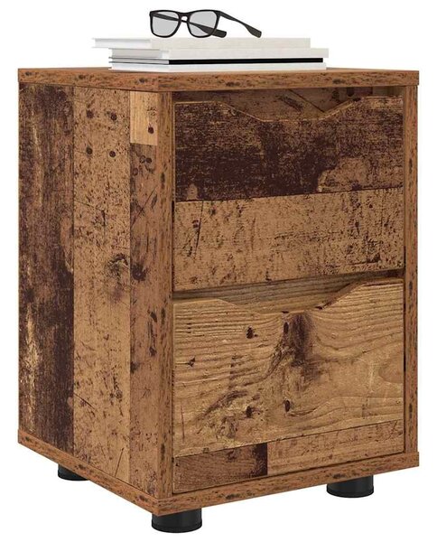 VidaXL Éjjeliszekrények 2 pcs Öreg fa 30,5 x 30 x 43 cm Faanyag