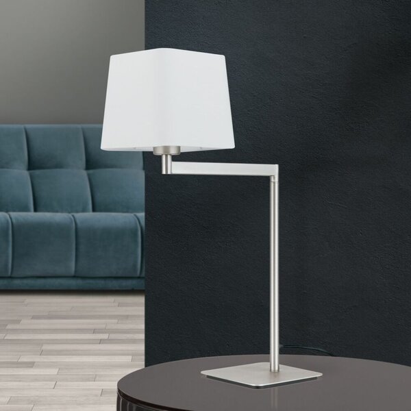 CARLTON modern asztali lámpa, satin