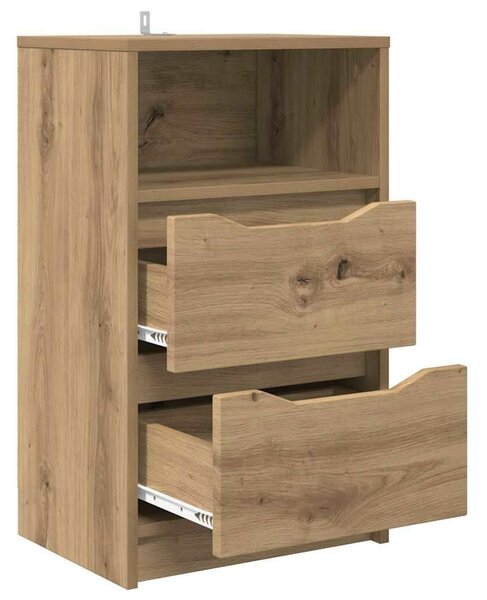 VidaXL Éjjeliszekrények 2 pcs Artisan tölgy 40 x 30 x 467 cm Faanyag