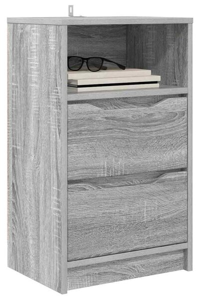 VidaXL Éjjeliszekrények 2 pcs Szürke Sonoma 40 x 30 x 467 cm Faanyag