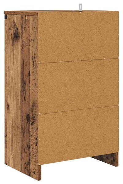 VidaXL Éjjeliszekrények fiókkal 2 pcs Öreg fa 40 x 30 x 467 cm Faanyag
