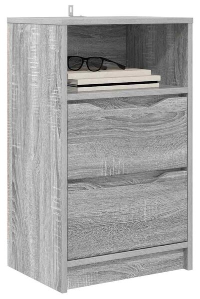 VidaXL Éjjeliszekrények 2 pcs Szürke Sonoma 40 x 30 x 467 cm Faanyag