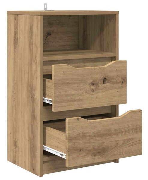 VidaXL Éjjeliszekrények 2 pcs Artisan tölgy 40 x 30 x 467 cm Faanyag