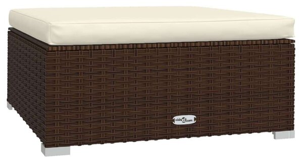 Polyrattan Kerti Ülőgarnitúra - 4 részes - Barna