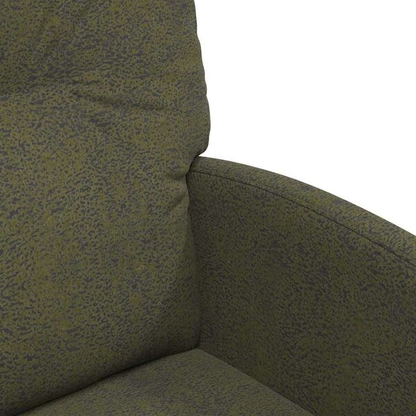 VidaXL Étkező Székek 2 pcs Katonai zöld 57 x 67 x 95 cm Műbőr velúr