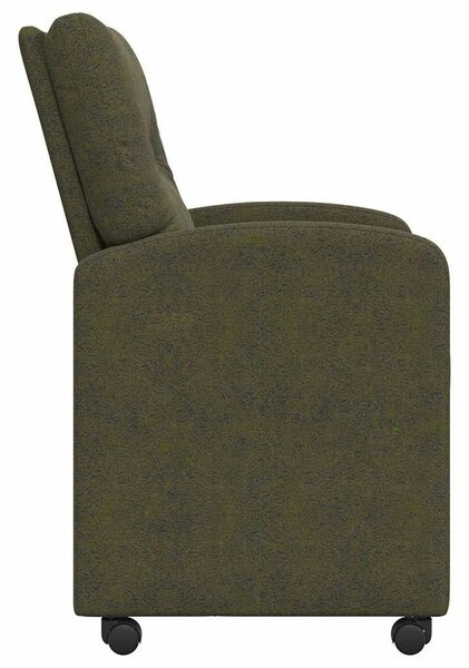 VidaXL Étkező Székek 2 pcs Katonai zöld 57 x 67 x 95 cm Műbőr velúr