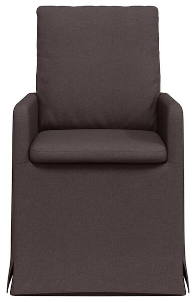 VidaXL Étkező Székek 2 pcs sötétbarna 57 x 67 x 98 cm szövet