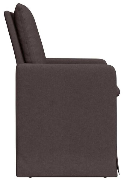 VidaXL Étkező Székek 2 pcs sötétbarna 57 x 67 x 98 cm szövet
