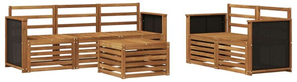 VidaXL Ülőgarnitúrák 6 pcs Tömör Akácfa