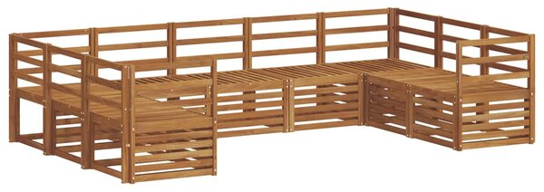VidaXL Szegmentált kanapé szett 9 pcs Természetes